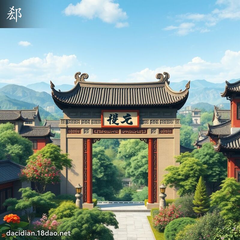 郄 - 國語大辭典配圖