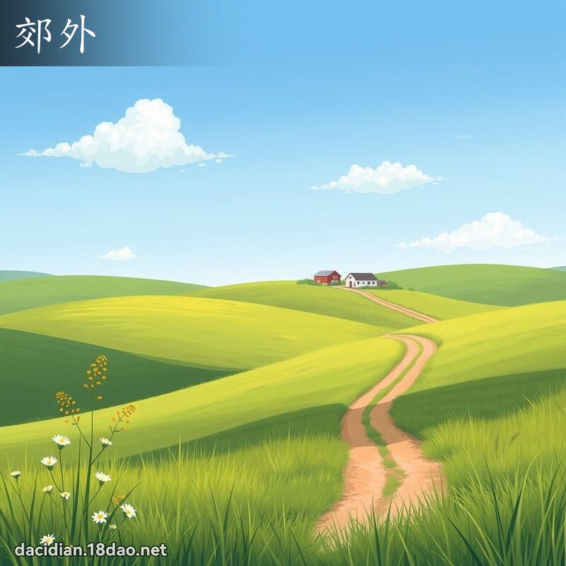 郊外 - 國語大辭典配圖