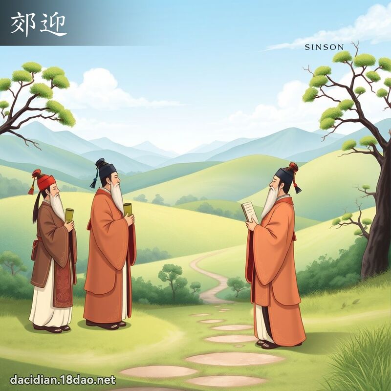 郊迎 - 國語大辭典配圖