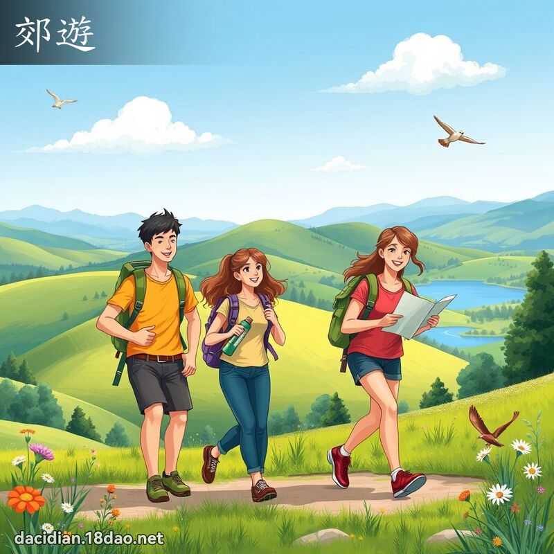 郊遊 - 國語大辭典配圖