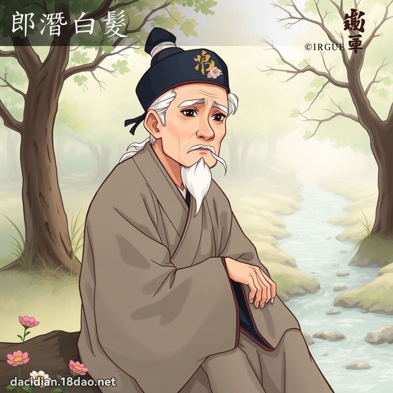 郎潜白发 - 国语大辞典配图