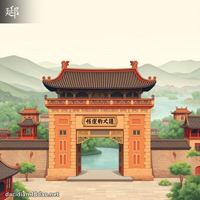 郔 - 國語大辭典配圖