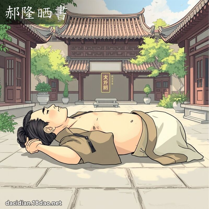郝隆晒书 - 国语大辞典配图