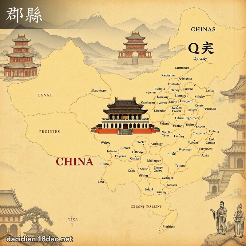 郡縣 - 國語大辭典配圖