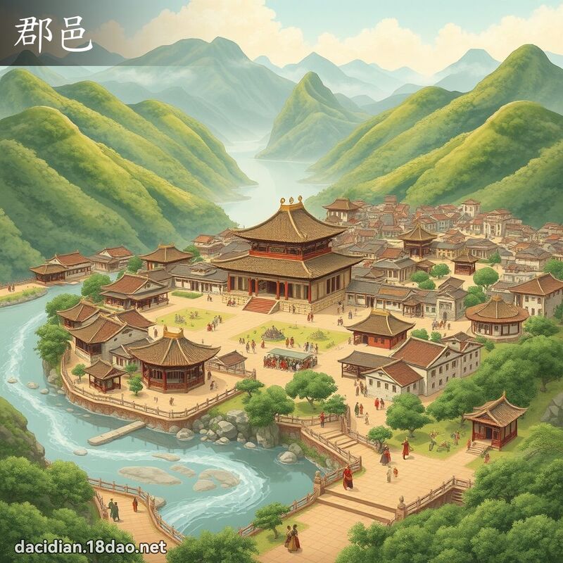 郡邑 - 国语大辞典配图