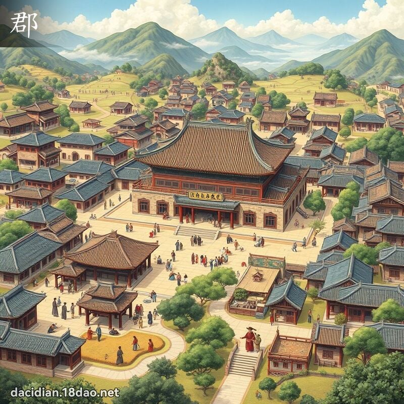 郡 - 國語大辭典配圖