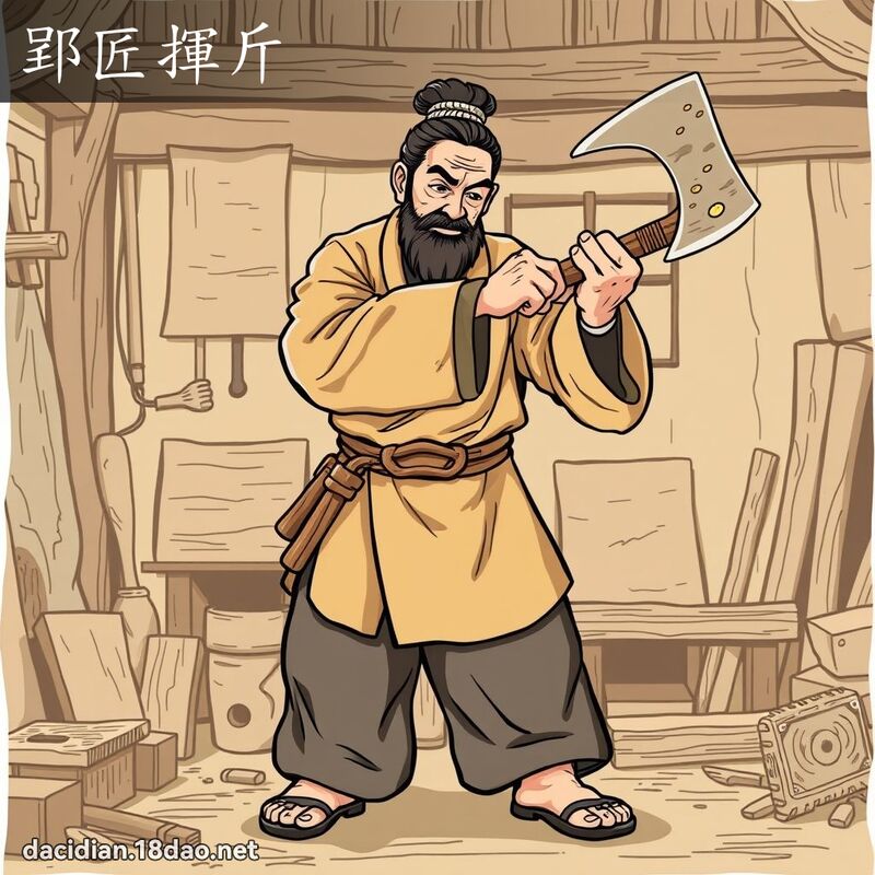 郢匠揮斤 - 國語大辭典配圖