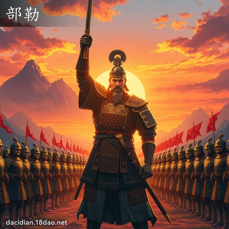 部勒 - 國語大辭典配圖