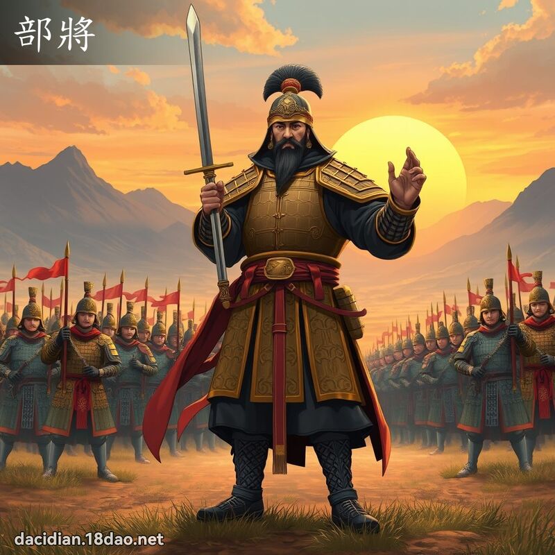 部將 - 国语大辞典配图