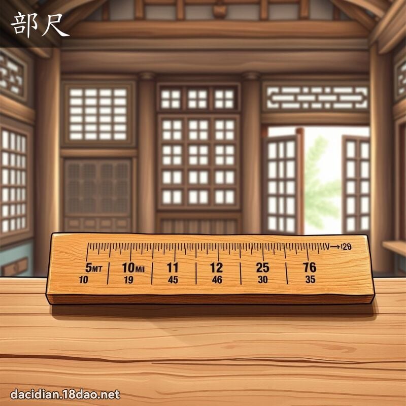 部尺 - 國語大辭典配圖