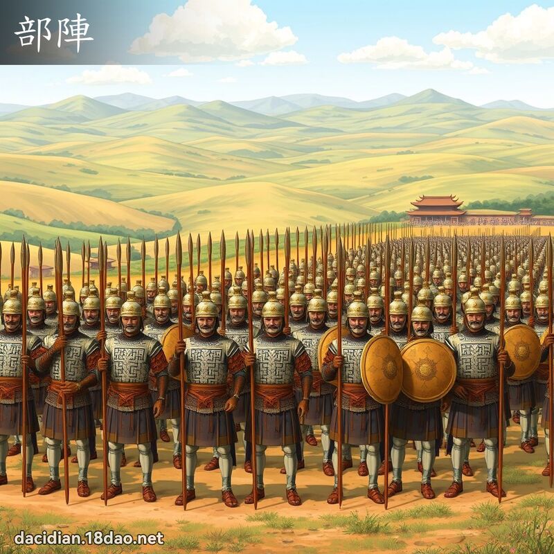 部阵 - 国语大辞典配图