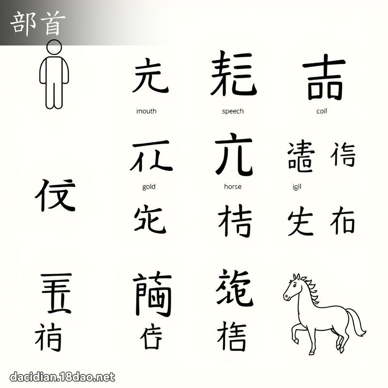 部首 - 国语大辞典配图