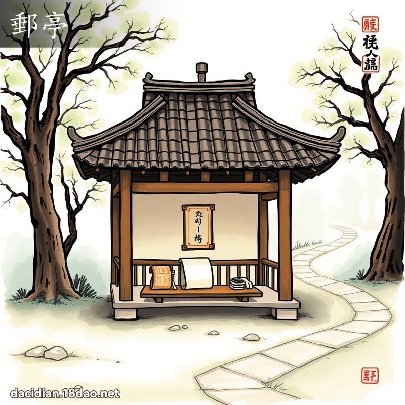 郵亭 - 國語大辭典配圖