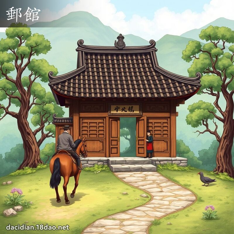 郵館 - 國語大辭典配圖