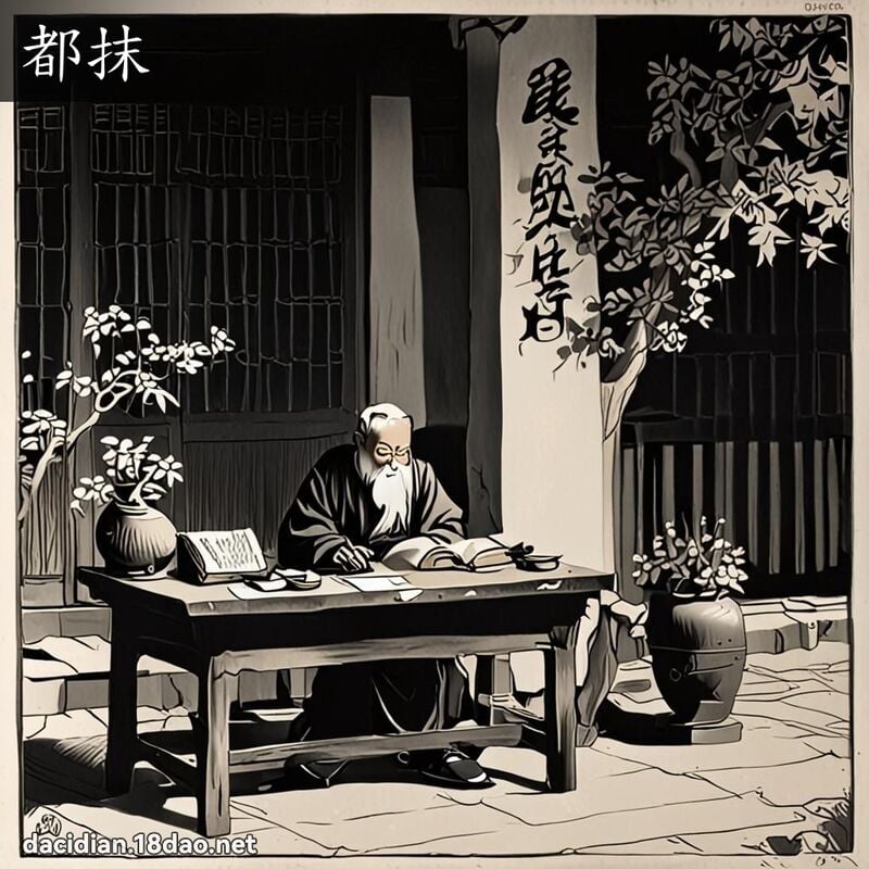 都抹 - 國語大辭典配圖
