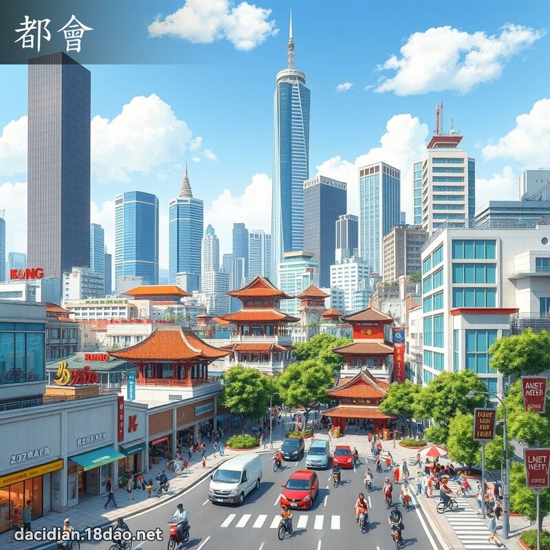 都會 - 國語大辭典配圖