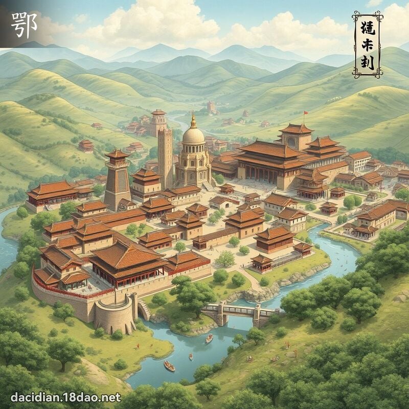 鄂 - 國語大辭典配圖