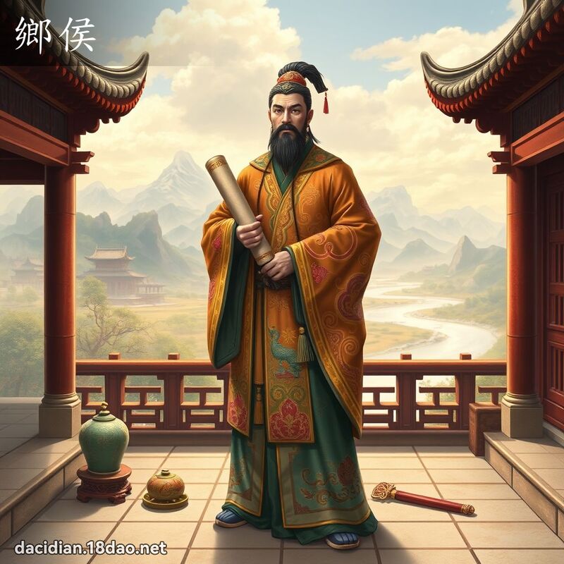 鄉侯 - 國語大辭典配圖