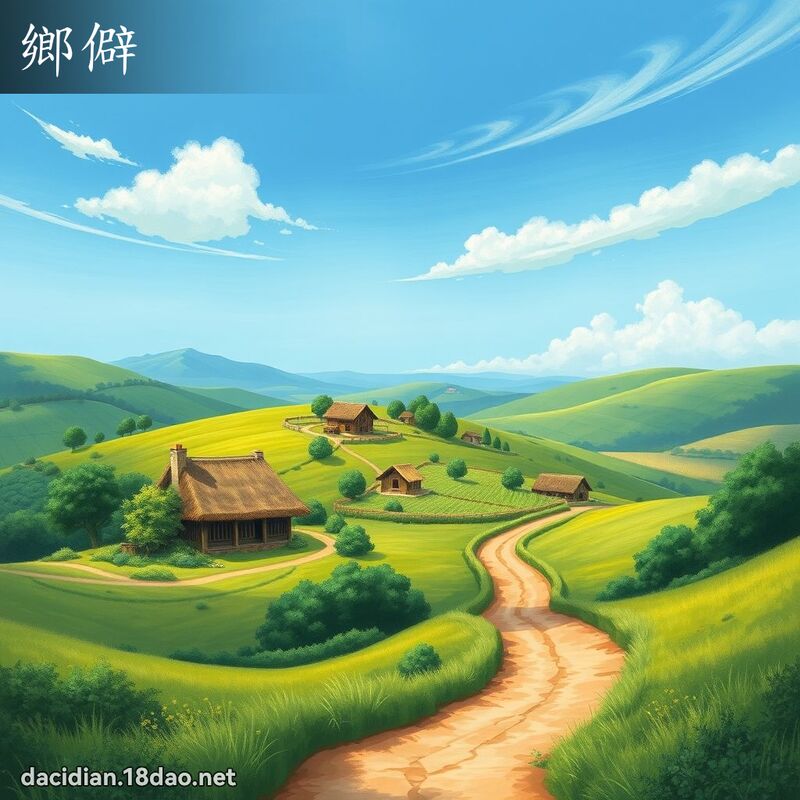 鄉僻 - 國語大辭典配圖
