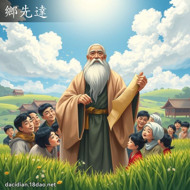 鄉先達 - 國語大辭典配圖