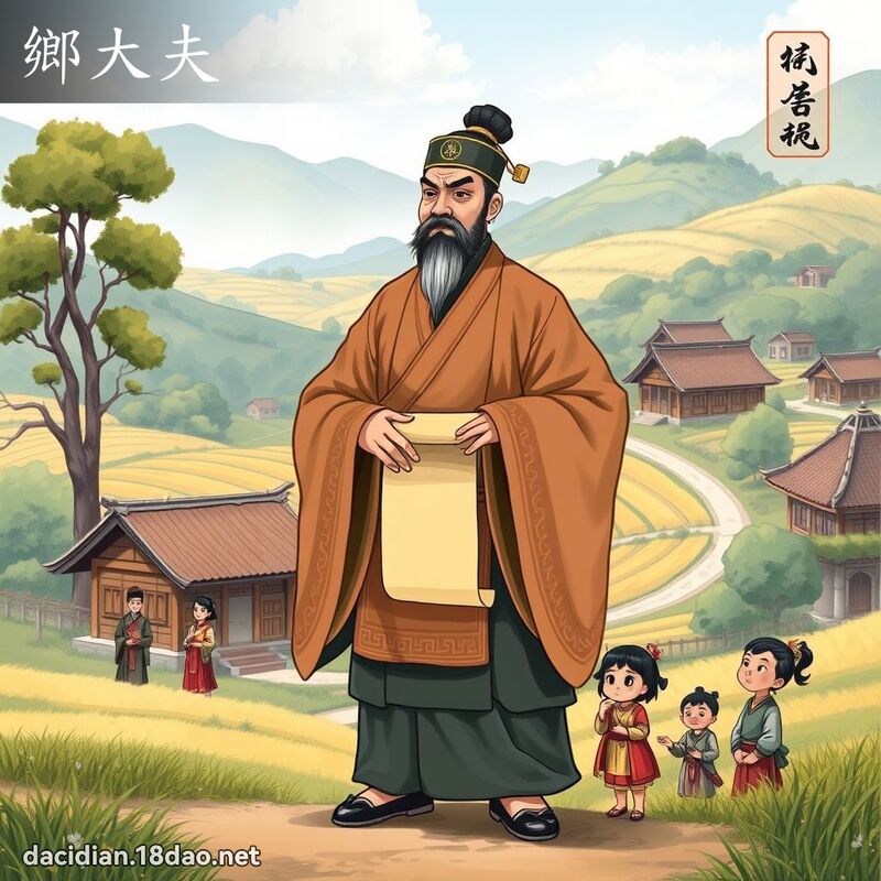 乡大夫 - 国语大辞典配图
