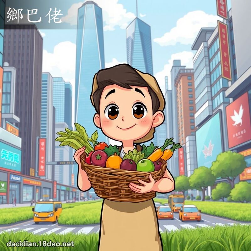 乡巴佬 - 国语大辞典配图