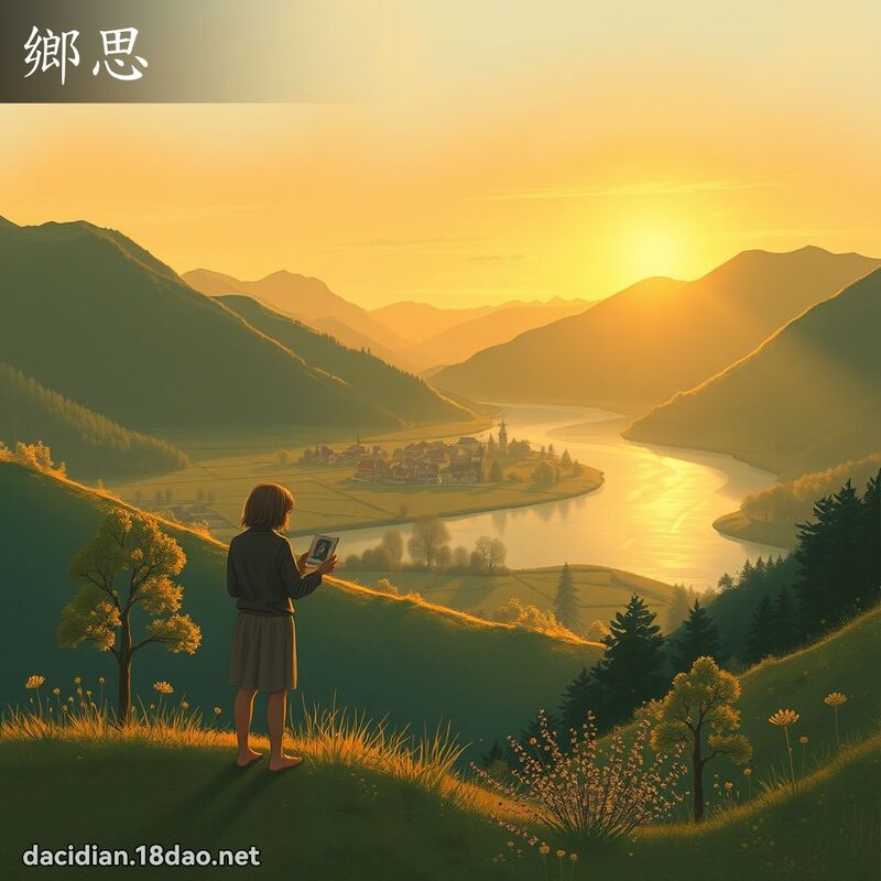 乡思 - 国语大辞典配图