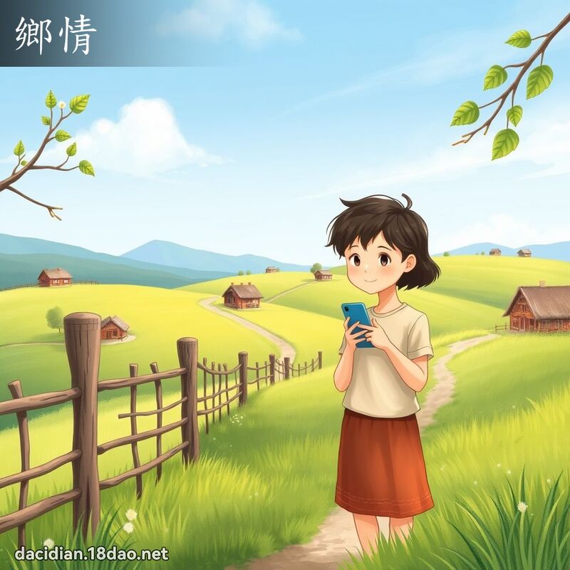 乡情 - 国语大辞典配图