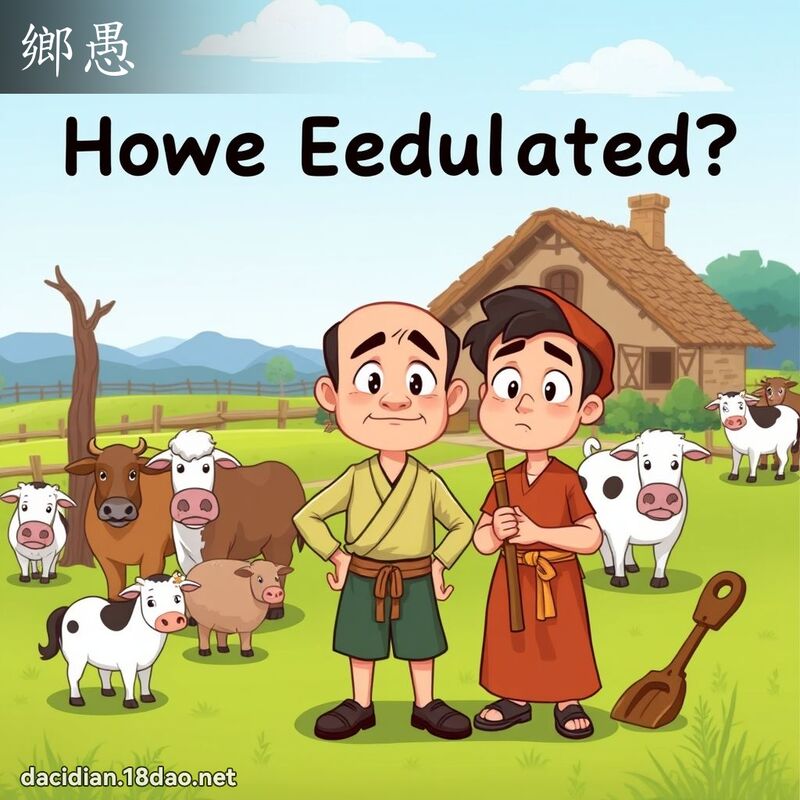 鄉愚 - 國語大辭典配圖