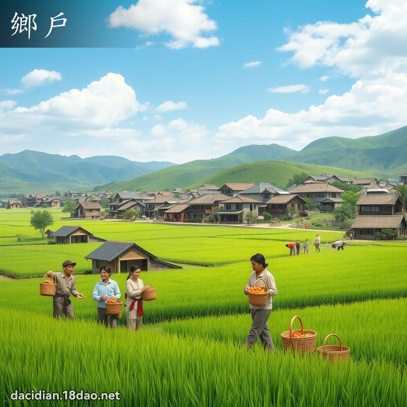乡户 - 国语大辞典配图