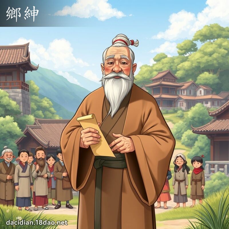 鄉紳 - 國語大辭典配圖