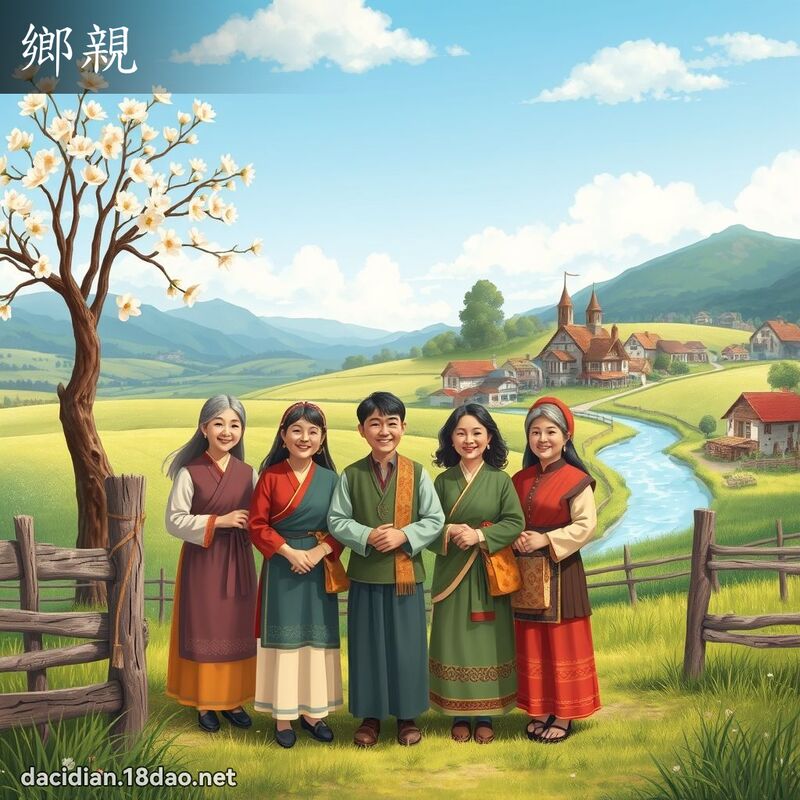 乡亲 - 国语大辞典配图