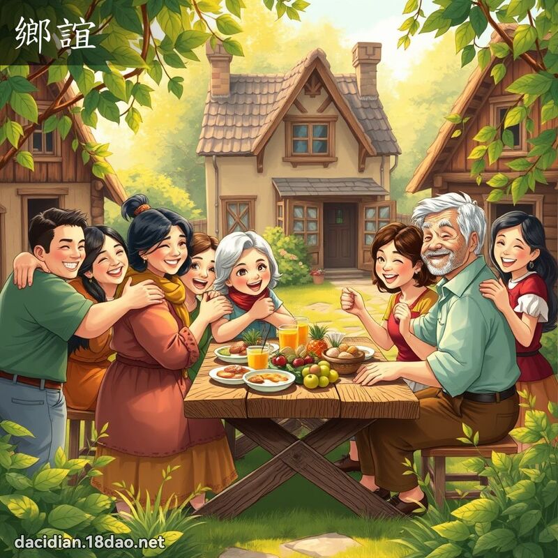 鄉誼 - 國語大辭典配圖