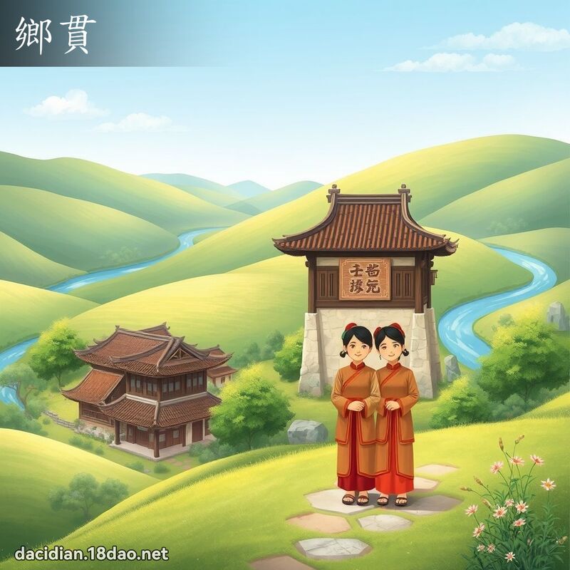 乡贯 - 国语大辞典配图