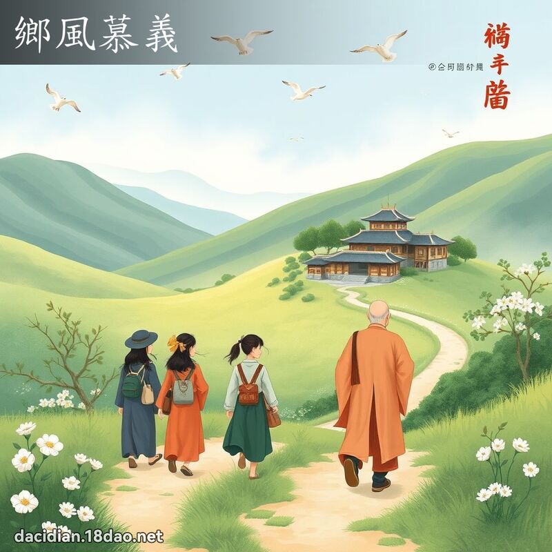 乡风慕义 - 国语大辞典配图