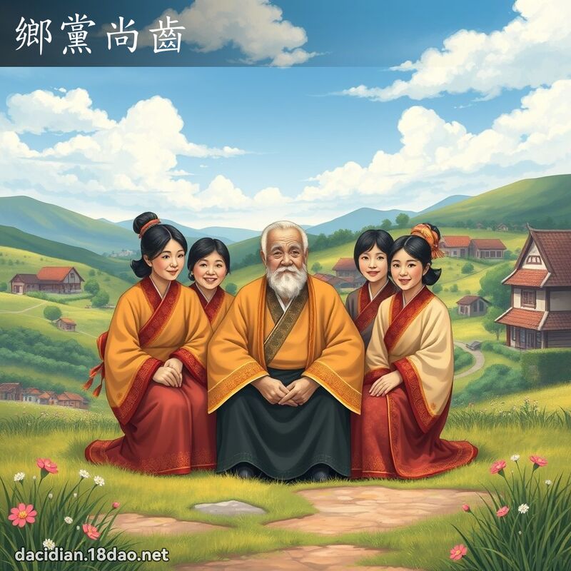鄉黨尚齒 - 國語大辭典配圖