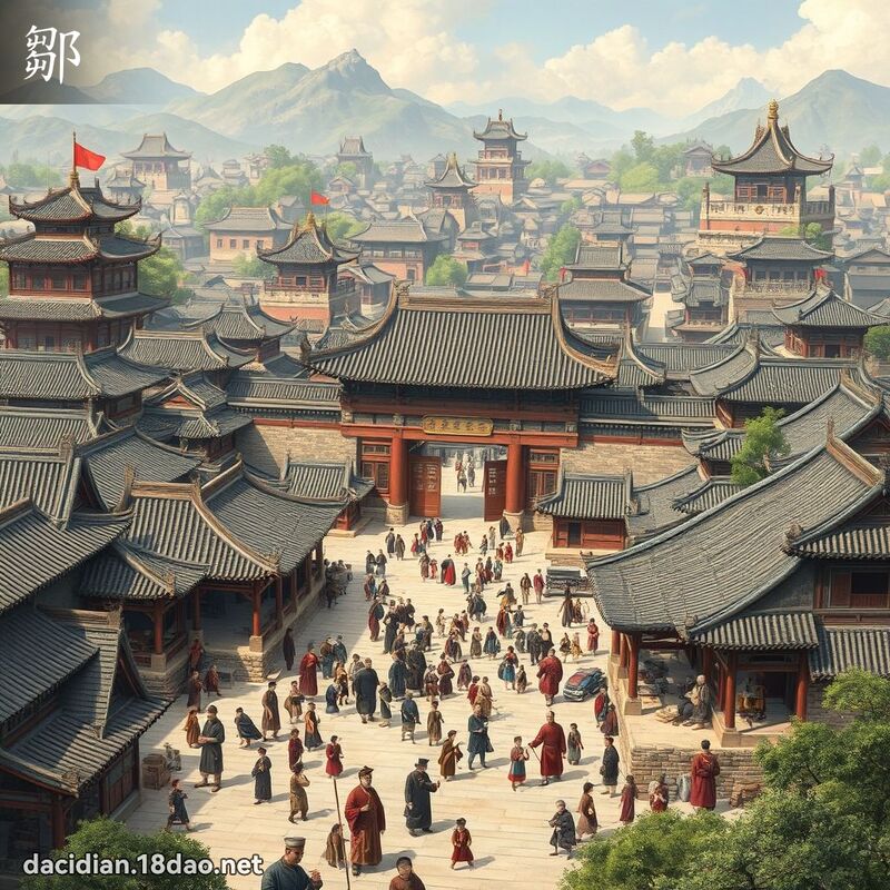 鄒 - 國語大辭典配圖
