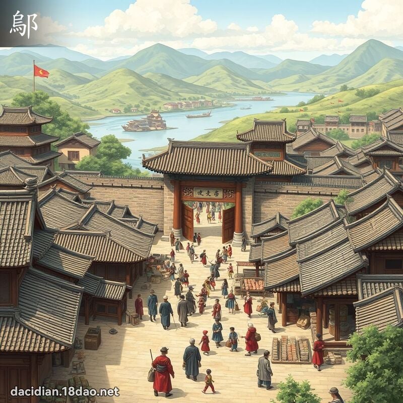 鄔 - 国语大辞典配图