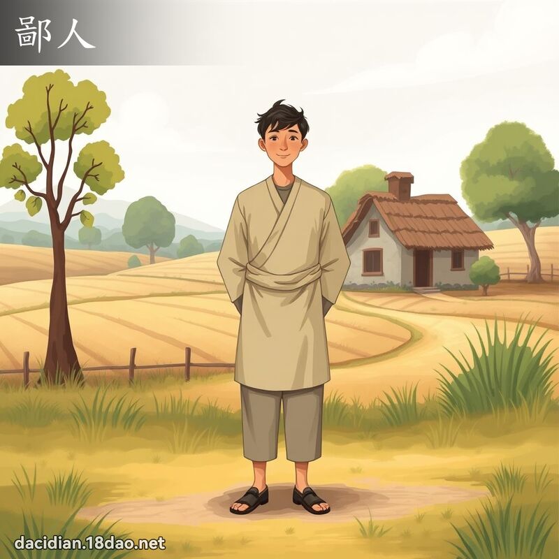 鄙人 - 国语大辞典配图