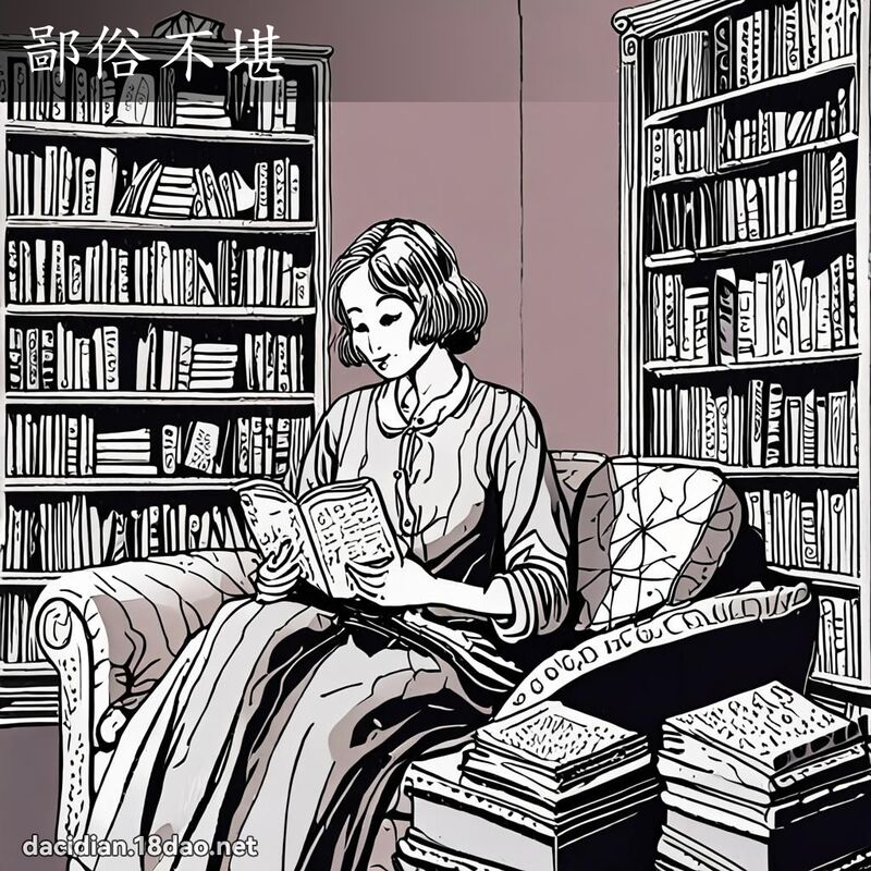 鄙俗不堪 - 國語大辭典配圖