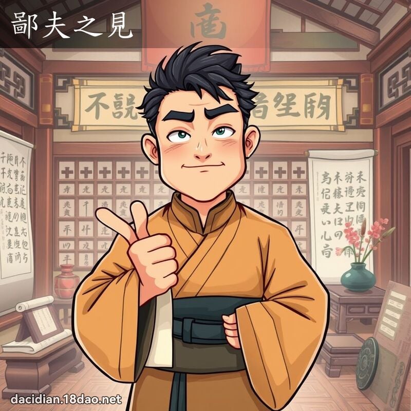 鄙夫之見 - 國語大辭典配圖
