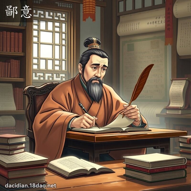 鄙意 - 国语大辞典配图