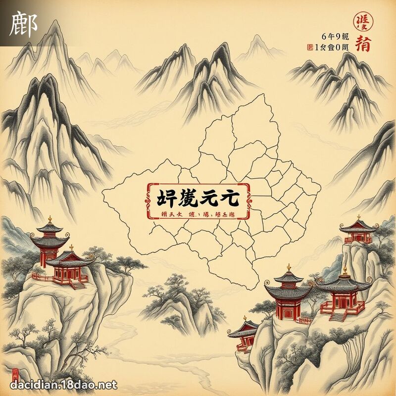 鄜 - 国语大辞典配图