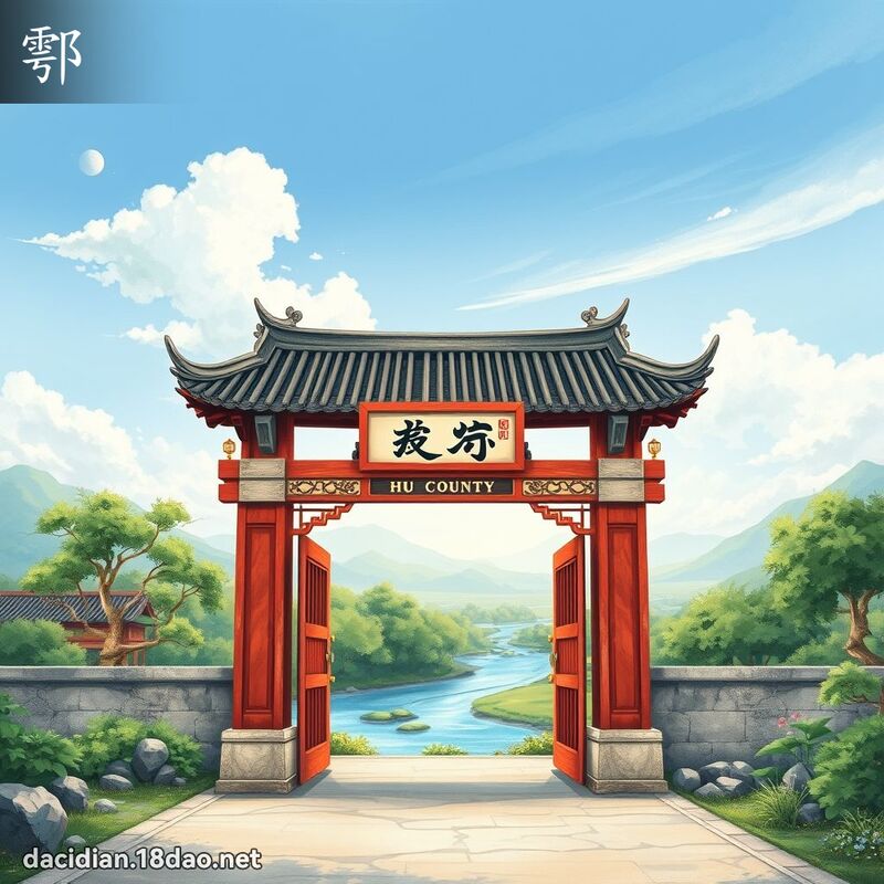 鄠 - 國語大辭典配圖