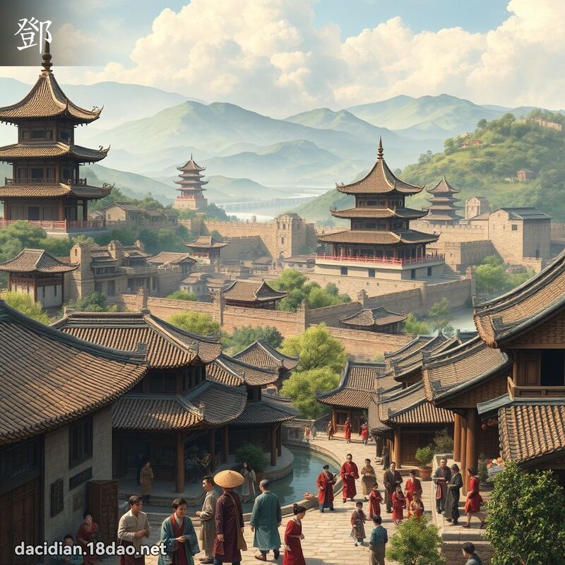 邓 - 国语大辞典配图