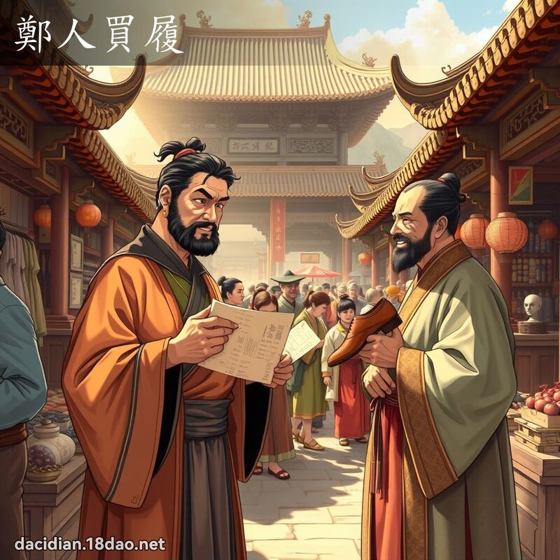 鄭人買履 - 國語大辭典配圖
