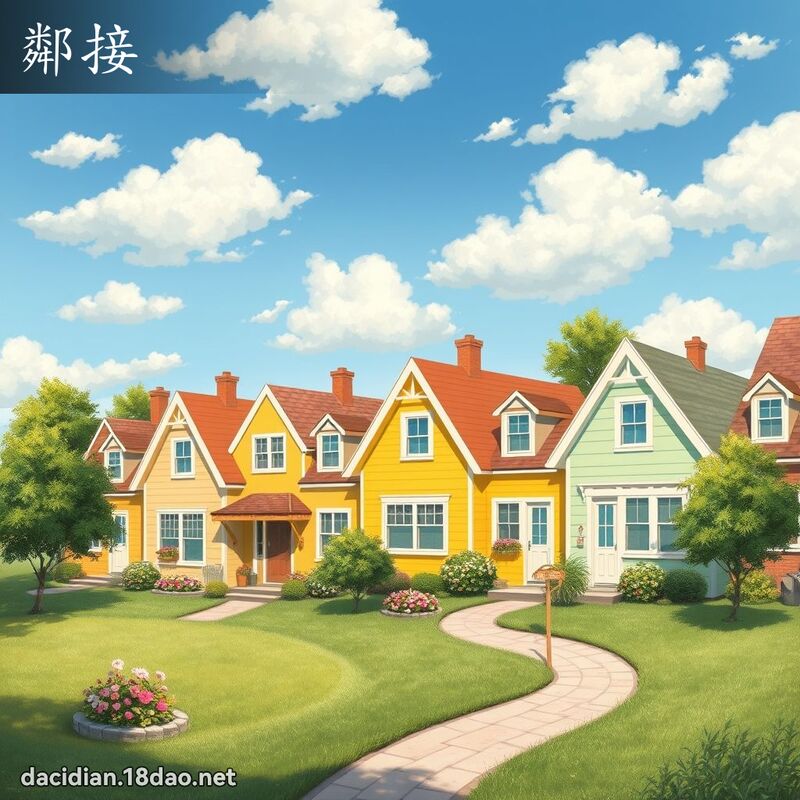 鄰接 - 國語大辭典配圖