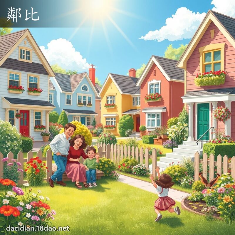 鄰比 - 國語大辭典配圖