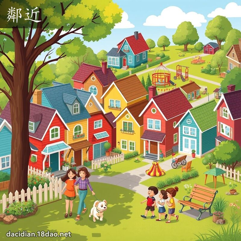 邻近 - 国语大辞典配图