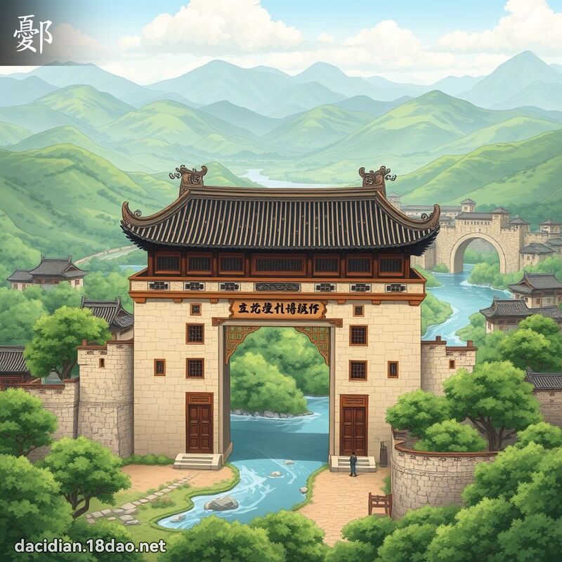 鄾 - 国语大辞典配图
